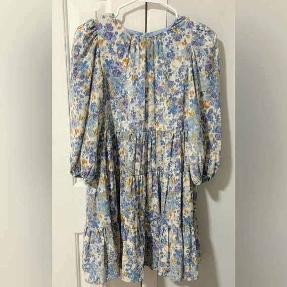 Floral 3/4 Sleeve Dress - Picture 1 of 4